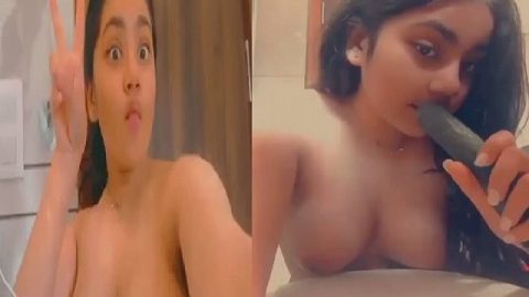 Desi girl nude viral cucumber masturbation