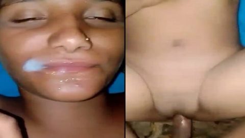 Desisex girlfriend cum in mouth after heavy sex