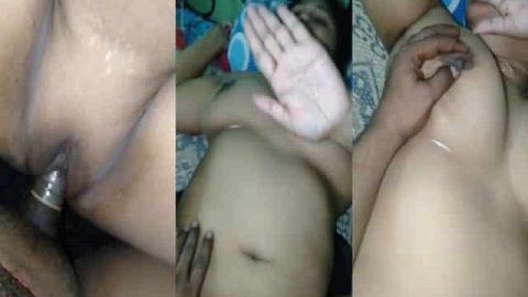 Busty auntie's fat Indian pussy drilling by her secret lover