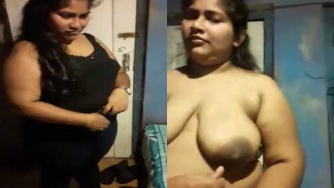 Fatty Indian girl captured nude by lover