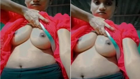Girlfriend big navel and milk tankers exposed