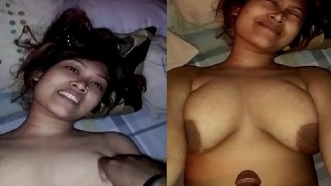 Girlfriend naked boob press and viral sex