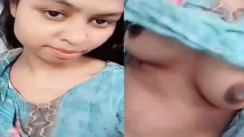 Girlfriend rubbing boobs and hairy pussy FSI nude
