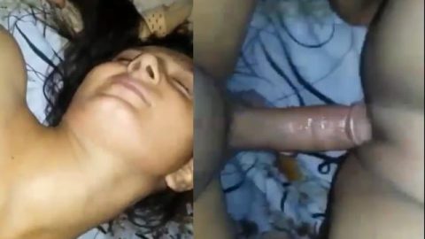 Horny Indian girl tasting big dick of BF