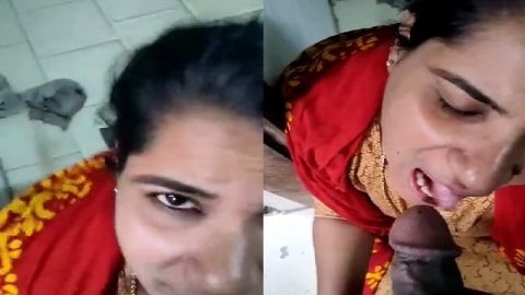 Horny bhabhi sucking thick dick of Devar viral sex