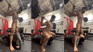 Horny Bodybuilding Couple Nude Squat Fetish