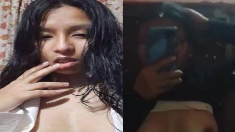 Horny mall topless before mirror viral boobs show