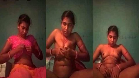 Horny village wife selfie sex video