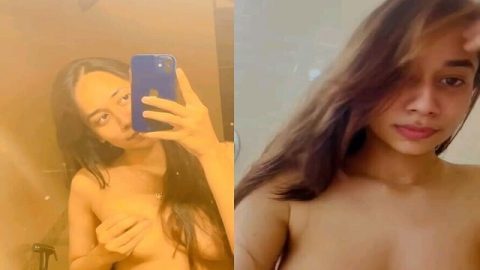 Hot Bhopal girl boob show selfie sex video