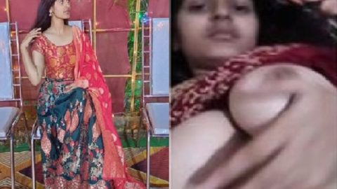 Hot desi boobs show girl selfie viral video