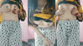 Horny Housewife Milky Pinch Show