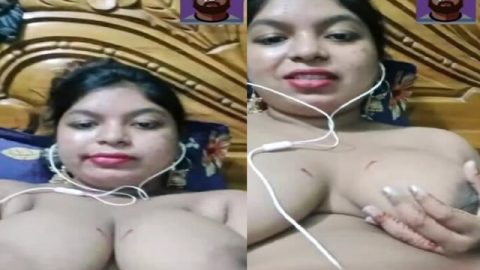 Huge boobs girl masturbating video call sex