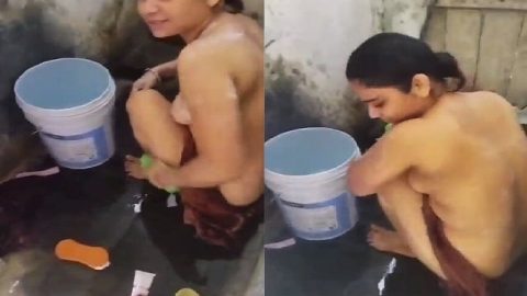 Incest bhabhi nude bath caught on camera viral MMS