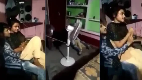 Girlfriend boyfriend house sex friend recording viral porn