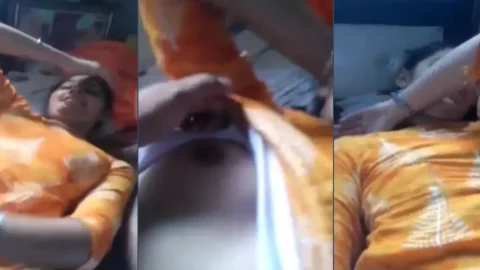 Horny boyfriend records shy gf nude show boobs pussy