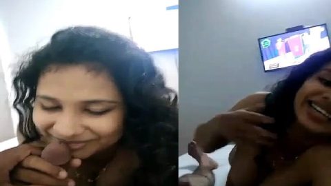 Mallu hot girlfriend sucking big dick viral POV