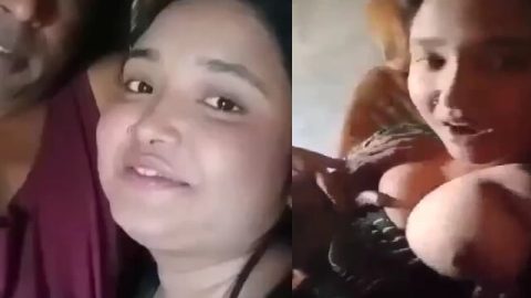 Married desi couple sex foreplay at home