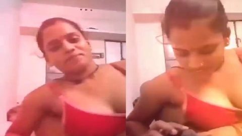 Married wife in bra gagging lover dick viral MMS