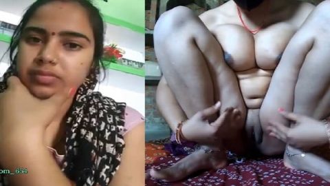 Mask girl sex nude viral show with pussy spread