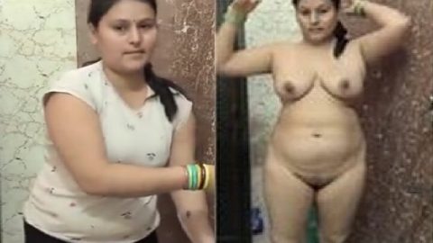 Mature aunty stripping and nude bath viral MMS