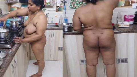 Mature mom nude pics in kitchen and videos