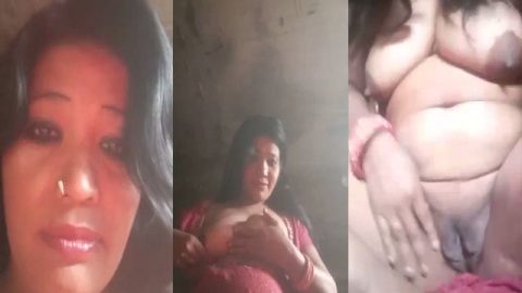 Mature naughty village wife boobs and pussy show