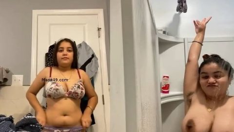 Naughty chubby girl nude bath and hairy pussy show
