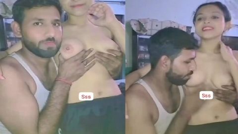 Newly married Pakistani sex wife feeding boobs