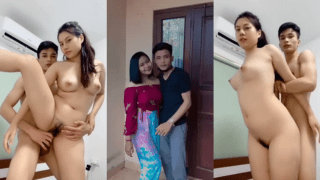 North East Couple Flexible Girl Lifts Leg