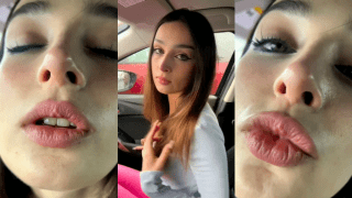 NRI Girl Car Tease Sensual Kiss Trap