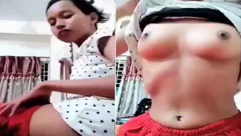 Pink pussy girlfriend boobs show and viral nude
