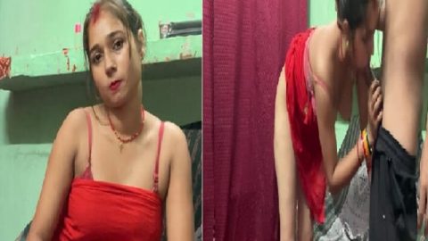 Red hot bhabhi sex porn blowjob and standing fuck