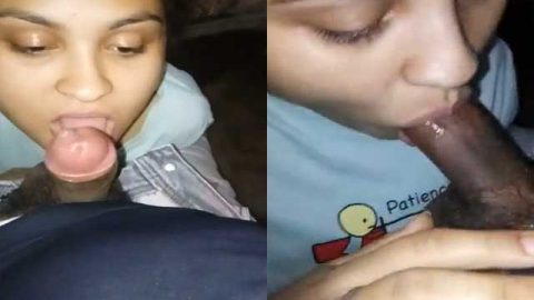 Rich Indian girl sucking dick like a pro