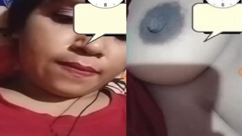 Round big boobs and horny pussy of hot GF