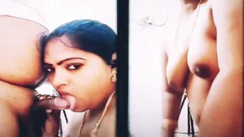Seductive bhabhi Desi blowjob and viral boobs show