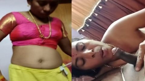 Sex affair married Tamil aunty gives blowjob to lover