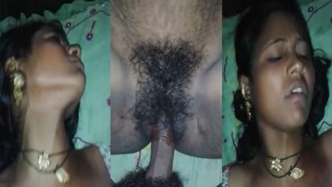 Sexy Adivasi girl fucking Desi MMS porn video