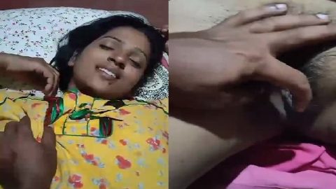 Sexy GF boob press and hairy pussy showing