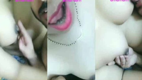 Sexy boobs sucking Desi MMS video