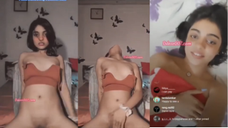 Sexy Influencer Live Strip and Masturbation Show
