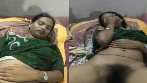 Shy GF hairy pussy capture by boyfriend before sex