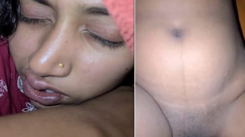 Sleeping wife pussy fucking by husband in FSI sex