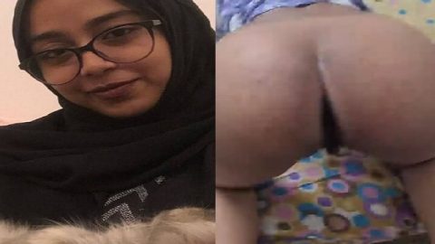 Smoking Indian hijab girl nude MMS viral doggy pose