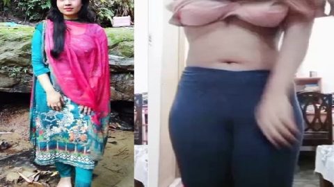 Striptease Bengali girlfriend showing big boobs