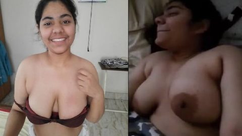 Tanker girlfriend boob press by lover viral MMS