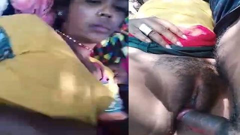 Tribal village girl outdoor sex with boyfriend
