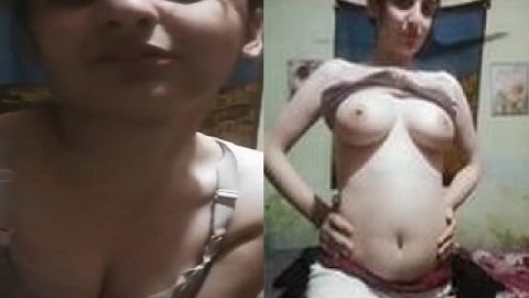 Unseen Desi girl nude milky white boobs showing