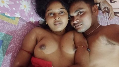 Village couple first-time cam recording home sex