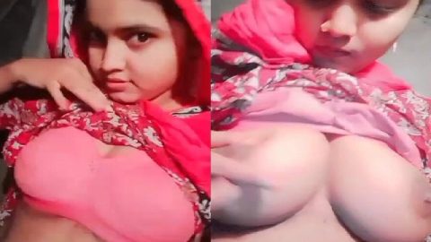 Village girl huge boobs exposing FSI nude MMS