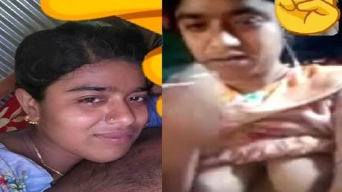 Village girl video call boobs showing recorded by lover